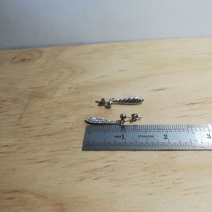 Swarovski Jewelry - Sterling silver dangle earrings with Swarovski Ele Swarovski Jewelry - Sterling silver dangle earrings with Swarovski Ele